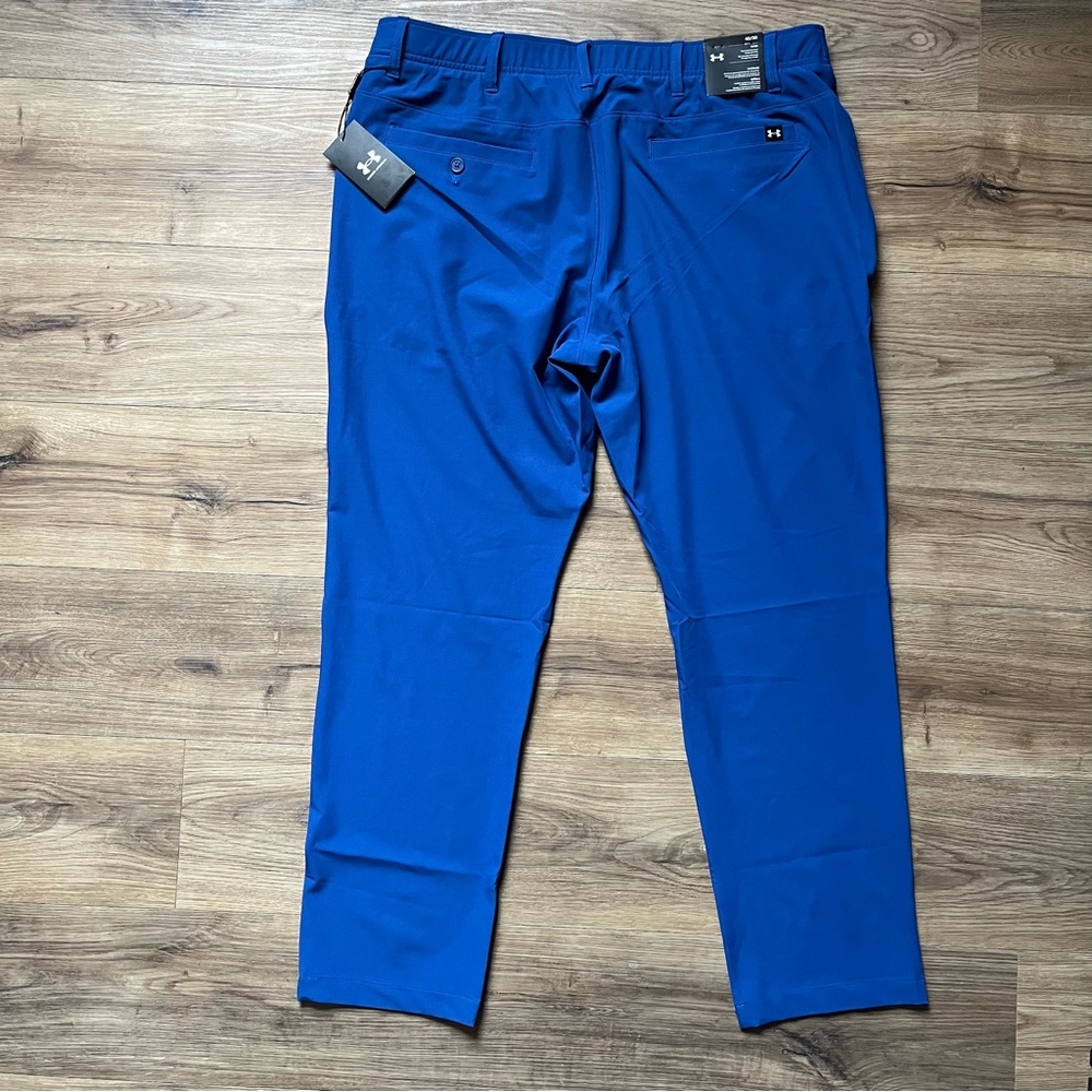 Under Armour Drive Tapered Pants Men's 40 X 30 Blue Mirage Golf Stretch NWT - Picture 12 of 12